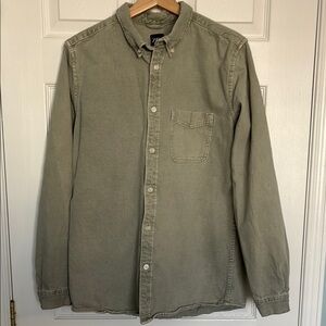 Zara washed denim button down